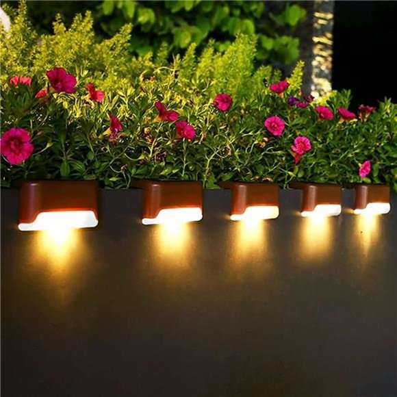Solar Deck Lights Outdoor, 16 Pack Solar Step Lights LED Waterproof Patio Decor - Picture 1 of 6